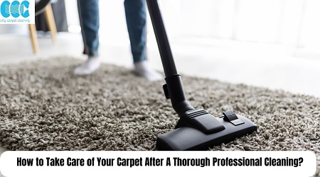 How to Take Care of Your Carpet After A Thorough Professional Cleaning?