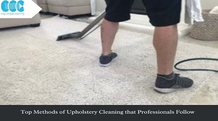 Top Methods of Upholstery Cleaning that Professionals Follow