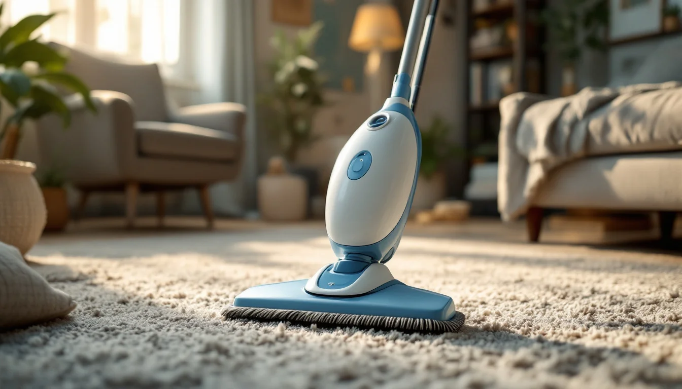 How To Clean Carpets At Home — City Carpet Cleaning professional using a steam cleaning machine on a large livi How To Clean Carpets At Home — City Carpet Cleaning professional using a steam cleaning machine on a large livi